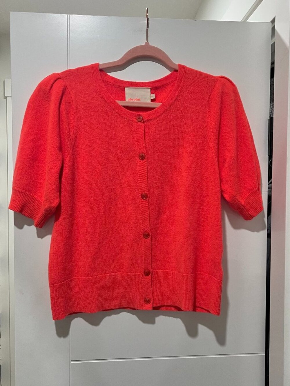 Absolut Cashmere Button-up Short Sleeve Cardigan